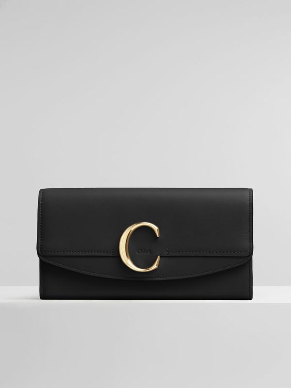 Chloé Carteras Mujer Bolsos Negras Calfskin TEUO37602